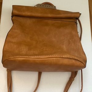 NWT CHILLX by LeMiel camel backpack purse